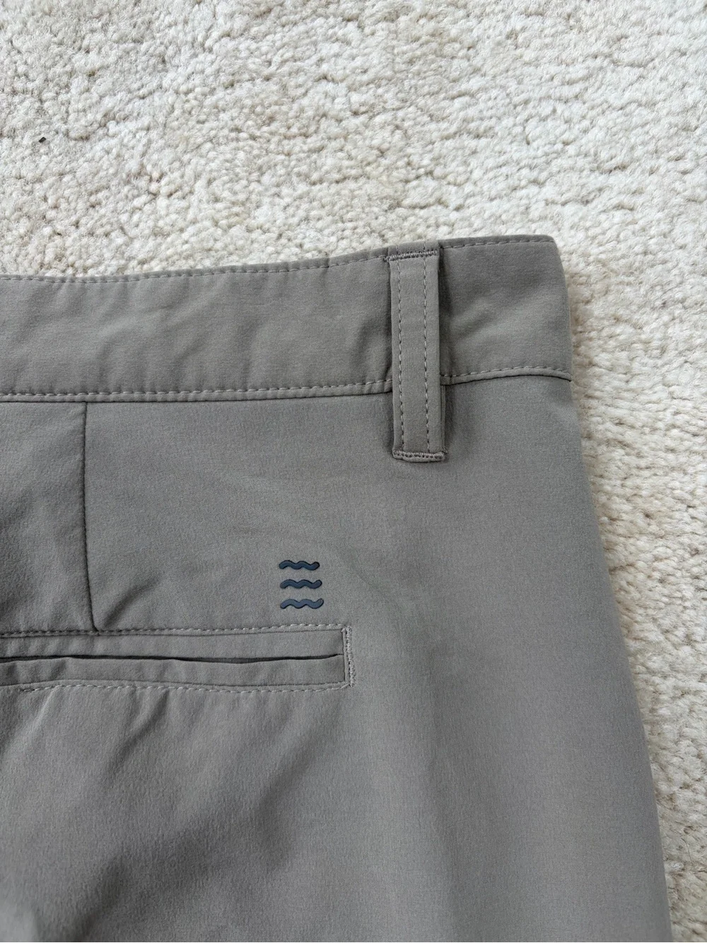 Free Fly Men’s Size 38 Dark Khaki Performance Chino Golf Hybrid Shorts